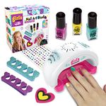 Nail Gifts for Girls Age 8 9 10, Kids Nail Polish Toys for 6 7 8 9 10 11 12 Teenage Girls Birthday Presents Girl Nail Varnish Kits for Kids Gifts Age 6-12 Nail Salon Games Girls Manicure Sets