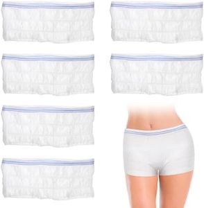 SUPVOX 6Pcs Women Postpartum Mesh Underwear Breathable Post Birth Panty Incontinence Briefs for Woman Man Adult