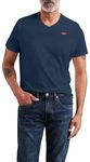 Levi's Men's Original Housemark V-Neck T-Shirt, Dress Blues, M