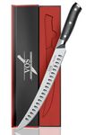 Vos 10" Carving Knife Brisket Knife Butcher Knife Slicing Knife - Razor Sharp Kitchen Breaking Knife - Premium German Steel - Meat Cutting Knife - BBQ Knife - Ergonomic Handle with a Gift Box