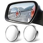 2Pcs Blind Spot Mirrors for Cars 360°Rotatable Blindspot Mirrors for Car, Blind Spot Mirrors With HD Glass Convex Mirrors, Suitable for Cars, SUV, Trucks and Large Vans