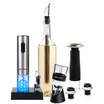 Secura 12-Piece Wine Accessories Set Electric Wine Opener, Wine Foil Cutter, Wine Aerator, Wine Saver Vacuum Pump and 2 Wine Stoppers