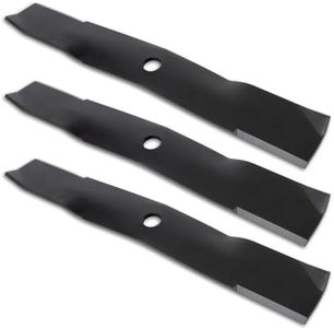 RANSOTO 48" Deck Lawn Mower Blades Compatible with John Deere Cut Deck GX, LT, LX, SST, X Series & ZTRAK Replace M145476, M127500 596-354 (3 pcs)