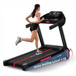 Lifelong 4.5HP Peak Foldable Treadmill for Home| Gym Equipment for Home Workout | Wide Belt | LED Display | 15 Level Auto Incline | 14 km/h Speed | 12 Preset Programs | Hydraulic Fold | Bluetooth & Fit Show App | 110kg Max Weight