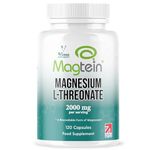 Vinco Magtein® Magnesium L-Threonate Supplement - 120 High Strength Magnesium L Threonate Capsules - 2000mg Bioavailable Form of Magnesium per Serving - Non-GMO & Gluten Free – Made in The UK