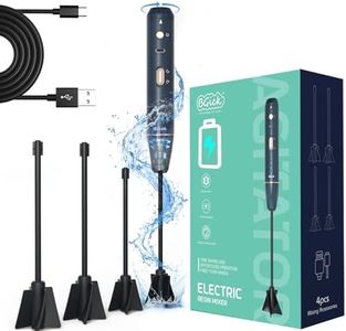 Upgraded Resin Mixer, Handheld Rechargeable Mixer with Minimizing Bubbles,Epoxy Resin Mixer for Resin, Silicone Mixing, Resin Molds, DIY Crafts (Included 4 pcs Paddles) Blue