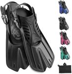 Diving fins Snorkeling Gear for Adults Snorkel fins ，Swim fins Open, Adjustable, Men, Women, Children, Swim Flippers