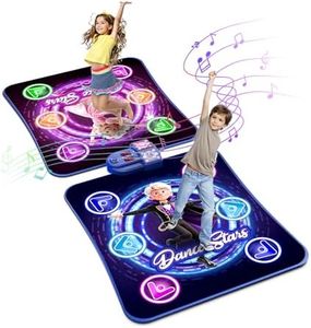 Dance Mat Toys for 3-12 Year Old Girls Boys, Dance Mat for Kids with Light Up 12-Buttons & 5 Game Modes, 2 Player Electronic Dance Pad Toys, Birthday Xmas Gifts for 3 4 5 6 7 8 9 10+ Year Old Kids