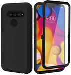 Annymall for LG V40 Case, LG V40 ThinQ Case, with Built in Screen Protector Full Body Rugged 3 in 1 Bumper Heavy Duty Shockproof Drop/Dust-Proof Protective Phone Case Cover for LG V40 (Black)