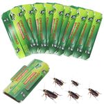 HASTHIP® 10pcs Cockroach Traps for Kitchen, Room, Office, Strong Adhesive Cockroach Killer, Pesticide Free Cockroach Repellent, Safe and Easy Cockroach Trap