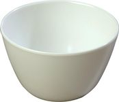 Carlisle FoodService Products Kingline Reusable Plastic Bowl Soup Cup for Home and Restaurant, Melamine, 8 Ounces, White, (Pack of 48)