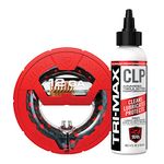 Real Avid Bore Cleaning Combo | Bore Boss Gun Cleaning System for 12GA + 4oz CLP | Gun Snake Rapid Pull Through Barrel & Bore Cleaning Cable w/Integrated Brush & Mop + CLP Gun Cleaner and Lubricant