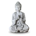 Zen Light SBM2 Stone Buddha Figurine Meditation 2 Grey 10 X 5 X 12.5 Cm