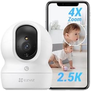 EZVIZ Security Camera,2K+ Indoor Camera, 360° Pan/Tilt Wi-Fi Camera, 4X Auto-Zoom Tracking, Human/Sound Detection, Color Night Vision, 2-Way Calling, 2.4/5GHZ Wi-Fi, SD/iCloud Storage (CP1 Pro 4MP)