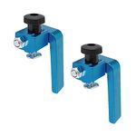 POWERTEC 71367-P2 3-Inch Fence Flip Stop for Woodworking, 2PK