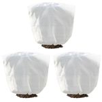 Plant Covers Frost Protection Bag Large Size Winter Drawstring Plant Covers Winter Reusable Plants Jacket for Fruit Tree Shrub Potted Plants (3 Pack 23.6"x31.49")