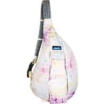 KAVU Original Rope Sling Pack with Adjustable Rope Shoulder Strap - Rainbow Dye, Rainbow Dye, One Size, Retro