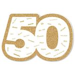 Big Dot of Happiness We Still Do - 50th Anniversary - Unique Alternative Guest Book - Anniversary Party Signature Mat