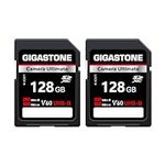 GIGASTONE 128GB 2-Pack SD Card UHS-