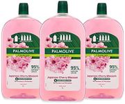 Palmolive Foaming Liquid Hand Wash Soap 3L (3 x 1L packs), Japanese Cherry Blossom Refill and Save, No Parabens Phthalates and Alcohol, Recyclable Bottle