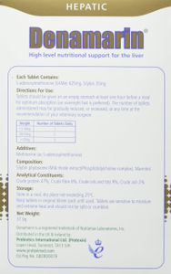 Denamarin Liver Supplement for Large Dogs 425mg, 30 Tablets