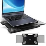 SEFFO Portable Lap Desk, Laptop Tray with Retractable Mouse Pad - For Work or Gaming - Writing Tray for Home Office - Fits up to 15.6 inch Laptop