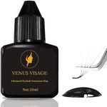 Venus Visage Eyelash Glue for Lash Experts, Extra Strong Lash Extension Glue with 1-2 Sec Dry Time, Latex-Free Lash Glue for Eyelash Extensions, Eye Lash Glue Long Lasting for 6-7 Weeks (10ml)