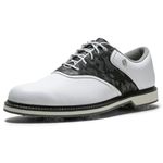 FootJoy Men's FJ Originals Golf Shoe, White/Grey/Multi, 9 Wide