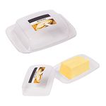 Transparent Plastic Butter Box Dish with Lid Clear Food Grade