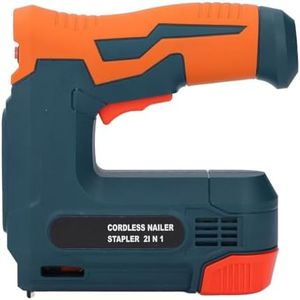 Electric Staple Gun Battery Powered, Cordless Nail Gun with USB Charging, Portable Brad Nailer Kit Electric Stapler for Upholstery DIY Wood Carpentry Woodworking Home