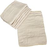 Unbleached Prefold Cloth Diapers by OsoCozy – 100% Cotton, Durable, Soft, Absorbent, Sustainable & Economical - 14.5"x21", Fits 15-30 Lbs. - (Regular 4x6x4)