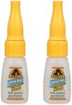 Gorilla Super Glue with Brush & Nozzle Applicator, 12 Gram, Clear, (Pack of 2)