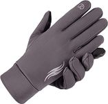 ZaySoo Outdoor Warm Velvet Touch Screen Waterproof Windproof Gloves (Large, Grey)