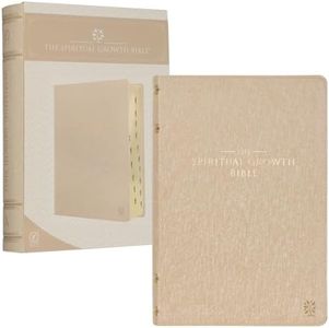 The Spiritual Growth Bible, Study Bible, NLT - New Living Translation Holy Bible, Faux Leather, Pearlescent Taupe