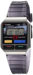 Casio Unisex-Adult Rubber New Vintage Digital Stranger Things Collaboration Watch A120West-1Adr, Vintage, Dial-Color:Multi-Color, Band Color:Purple