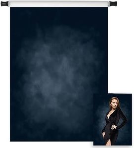 Kate 5x7ft Dark Blue Abstract Backdrops Microfiber Dark Blue Portrait Background for Photoshoot for Photography