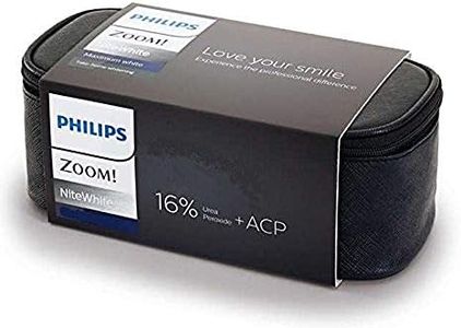 Philips Zoom 16% Nite White Carbamide Peroxide Teeth Whitening Gel Complete Kit | 6 x 2.4gram Syringes | Zipper Bag & Mouth Tray Case Included