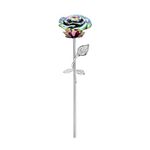 Rose Flower Keepsake Urns for Human Ashes - Memorials Urn Locket - Long-Stem Colorful Rose Flower Cremation Urns - Funeral Urn for Ashes Adult Cremation Keepsake for Ashes, Metal