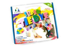 Greater Things™ Super Tie Dye Kit for Kids (x4 Vibrant Colours, Free Tote Bag & Everything Included Inside for Hours of Colourful Fun)