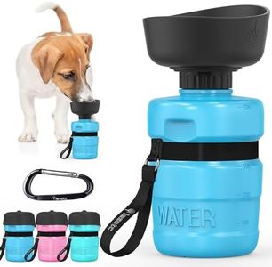 lesotc 520ml Gourde Chien Promenade, Bouteille d'eau Portable pour Chien, Prévention des Fuites d'eau, Convient pour l'Extérieur, Les Voyages, La Marche, Le Camping Et d'autres Scènes （Bleu）
