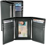 Top Grain Leather Trifold Wallet fo