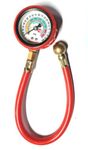 Maruti Gold Tire Pressure Gauge Htc For Car, Truck, Motorcycle, Bike, Air Checking Meter With Rubber Hose 150 Psi