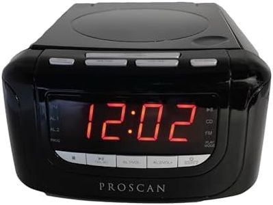 Proscan CD Clock Radio with USB Charger Model PCR4896