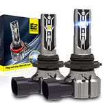9006 HB4 LED Headlight Bulbs, 12V 70W 12000Lumens 6000K Xenon White 9006 HB4 LED Auto Car Headlight Conversion Kit, 360 Degree Adjustable Beam Lamps, IP67 Waterproof, Pack of 2 (9006 / HB4)