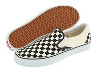 Vans Unisex Classic Slip-On (Italian Weave) Skate Shoe (12 B(M) US Women / 10.5 D(M) US Men, Black Off White Checkerboard)