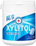 Lotte Xylitol Gum Instant Cooling (Cold Clear Mint) Family Bottle, 5.6 oz (143 g) | Made in Japan | Xylitol Chewing Gum