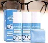 Lens Scratch Removal Spray with Microfiber Cleaning Cloth, 2026 New Multifunctional Lens Scratch Remover, Lens Cleaning and Restoration Liquid for Sunglasses Screen Cleaning Tool (3)