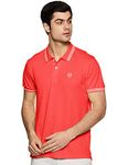 Max Men's Half Sleeves Slim Fit Solid Polo (RED_L)