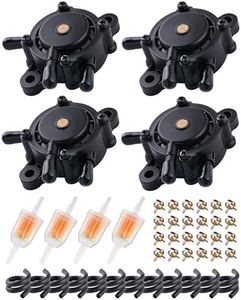 Lawn Mower Fuel Pump Replacement with Filter & Fuel Hose – Small Engines Fuel Pump Compatible with 17-25HP Briggs & Stratton, John Deere, Kohler, Kawasaki, Yamaha – Replaces OEM 808492 808656, 4Pcs