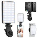 ELEPHANTBOAT® Portable Mini LED Video Light 360° Adjustable Angle Selfie Light for Phone USB Rechargeable LED RGB Dimmable LED Photography Light Easy Clip-on LED Selfie Light for Phone, Tablet, Laptop